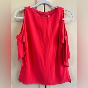 🌹 Ted Baker 🍉 Yaele Tie Sleeve Cold Shoulder Blouse